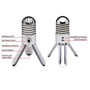 Samson Meteor Mic USB Studio/Podcast Mikrofon silber - 2
